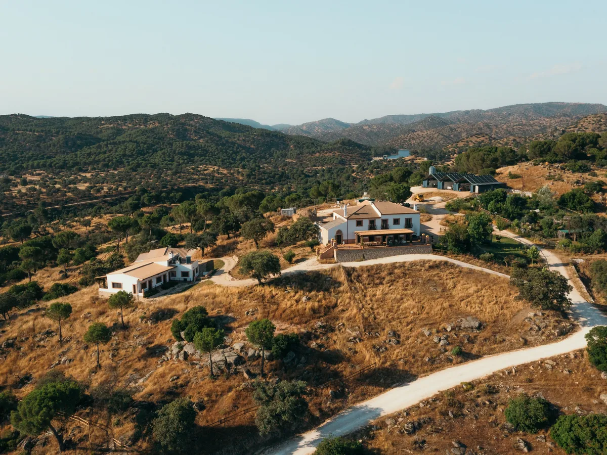 Finca El Encinarejo from the air