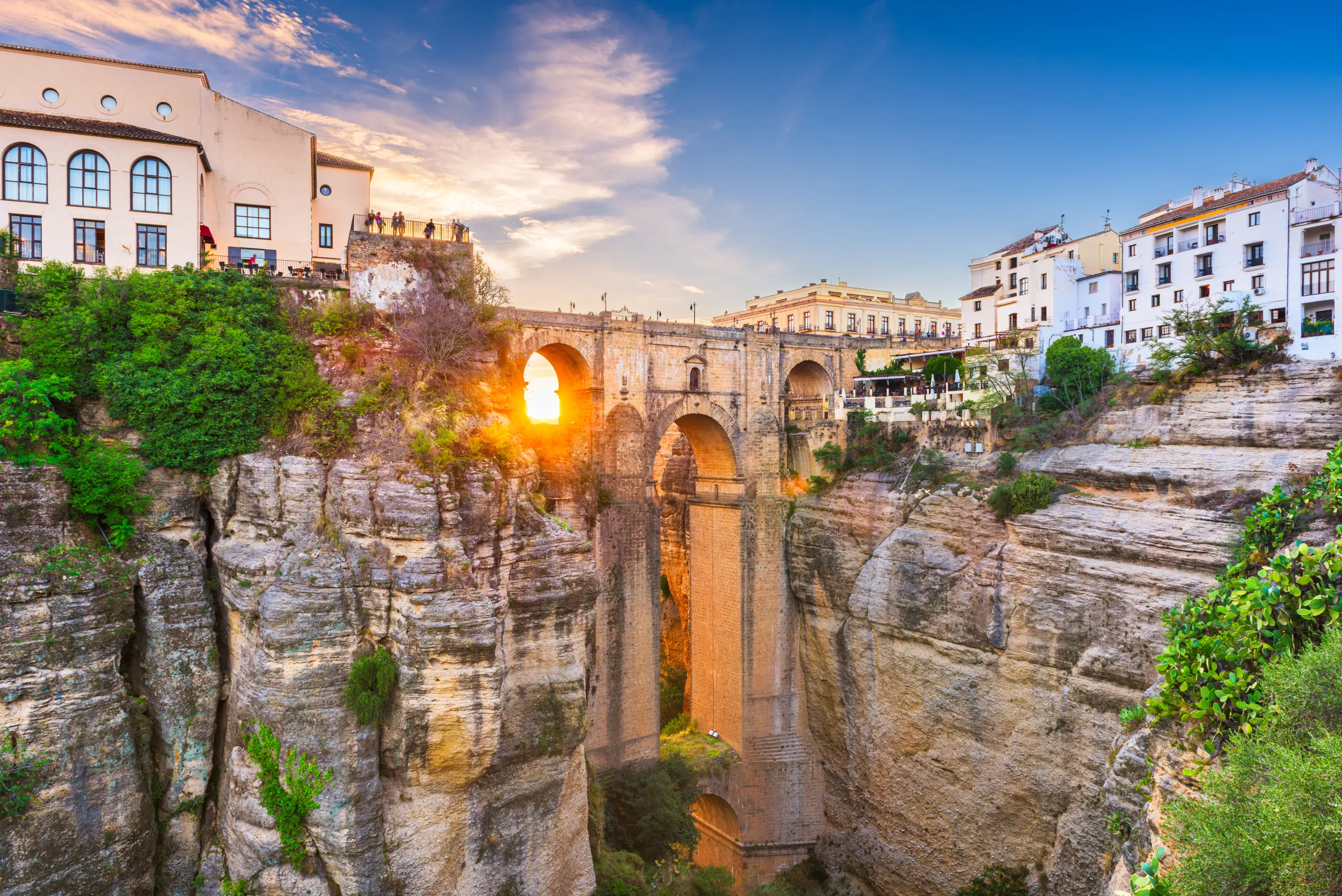The clifftop old town of Ronda, Andalucía